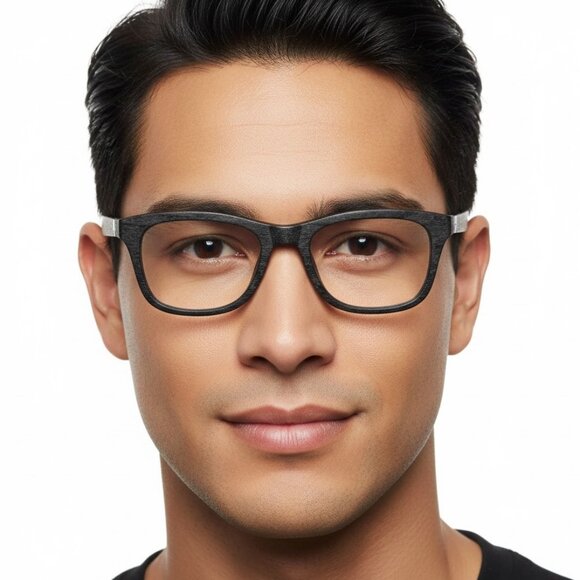Berluti Mens Square/Rectangle Black Black Transparent Fashion Designer Eyewear